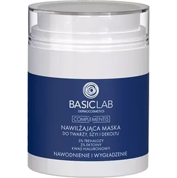 Pleťová maska BasicLab - Complementis Hydratační maska na obličej, krk a dekolt - 50 ml