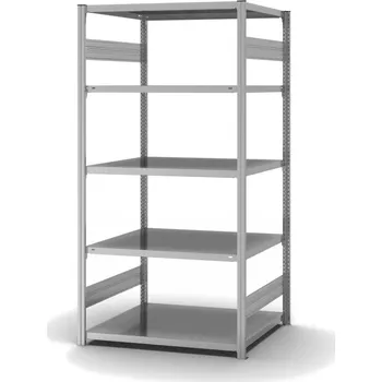 Dílenský regál Policový regál hofe, základní pole, 5 úrovní, zatížení pole 230 kg, 1060 x 835 x 2000 mm