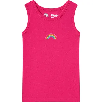 Dívčí tílko - Wolf & Wolfie S2561, růžová Barva: Růžová, Velikost: 98-104