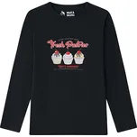 Dívčí tričko - Wolf & Wolfie S2543A, černá Barva: Černá, Velikost: 146