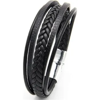 Náramek Pánský kožený náramek H369 1