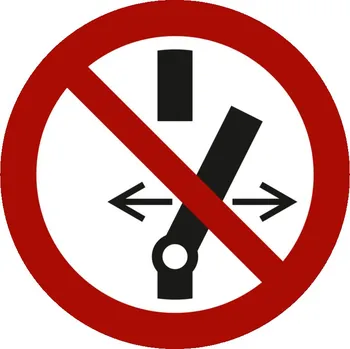 Zákazová značka Zákaz spínání, ISO 7010, samolepicí fólie, 100 mm, BJ = 10 ks