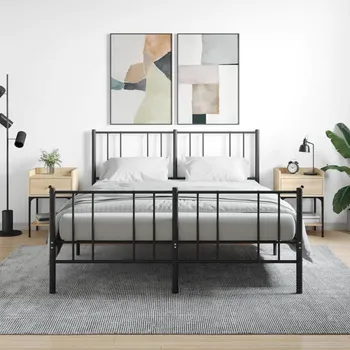 Noční stolek vidaXL Noční stolky 2 ks 40,5 x 31 x 60 cm kompozitní dřevo [825898] Barva: dub sonoma