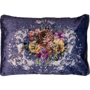 Dekorativní polštářek Fialový lesklý dekorační polštář Rafael – 70x50x6 cm