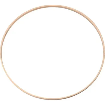 Bambusová obruč 33 cm Kruhový rám na DIY dekorace Výroba lapače snů Macramé věnec Vyšívací obruč Přírodní dekorace