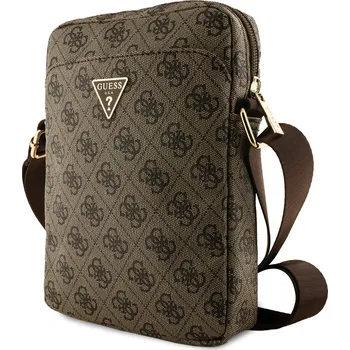 Guess Triangle Logo 8\" Brown
