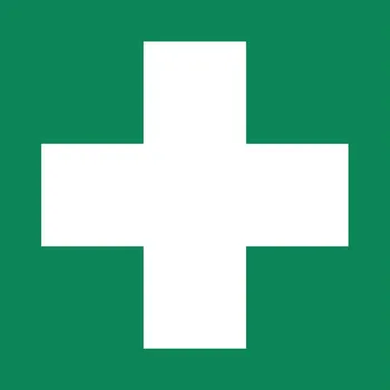 Cedule První pomoc, ISO 7010, fólie samolepicí, 50 x 50 mm, BJ = 20 ks