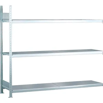 Dílenský regál Regál s ocelovými policemi SCHULTE, nástavné pole, 3 úrovně, police 2500 mm, 2506 x 836 x 2000 mm