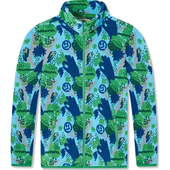 Chlapecká mikina Chlapecká flísová mikina - Wolf & Wolfie B2544, světle modrá / zelená Barva: Modrá světle, Velikost: 128