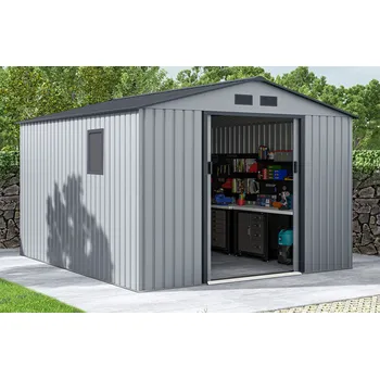 Zahradní domek Hardmaister Zahradní domek HUDSON 277x255cm Light Grey