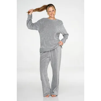 TIMO Timo | Dámské pohodlné tepláky Pink/Grey - S / 60