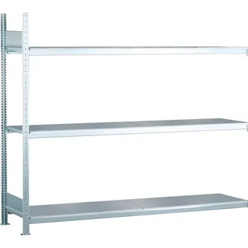 Dílenský regál Regál s ocelovými policemi SCHULTE, nástavné pole, 3 úrovně, police 2500 mm, 2506 x 436 x 2000 mm