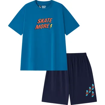 Chlapecké pyžamo Chlapecké pyžamo - Wolf & Wolfie S2562B, modrá Barva: Modrá, Velikost: 152