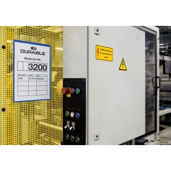 Informační tabulka Magnetická kapsa na štítky A4 na výšku, BJ = 50 ks, tmavě modrá