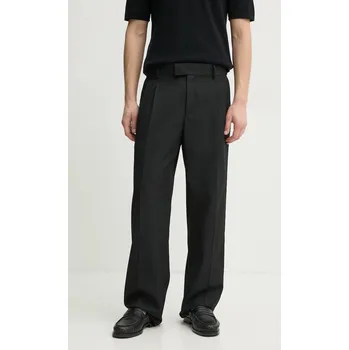 Dámské kalhoty Kalhoty s příměsí vlny Drôle de Monsieur Le Pantalon Golfeur PERM.BP165.PL127.BL černá 99X, vel. S