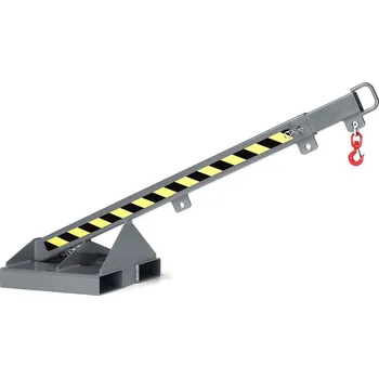 Paletový vozík Závěsné rameno, sklon 25°, teleskopické, nosnost 175 - 1000 kg, šedé