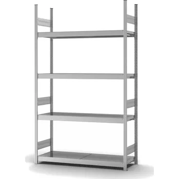 Dílenský regál Regál s ocelovými policemi hofe, základní pole, 4 úrovně, police 1500 mm, 1570 x 435 x 2500 mm