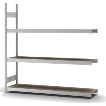 Dílenský regál Regál s policemi z dřevotřísky hofe, nástavné pole, 3 úrovně, police 2000 mm, 2020 x 435 x 2000 mm