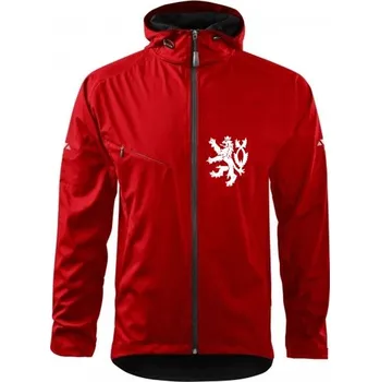 Pánská softshellová bunda SOFTSHELLOVÁ BUNDA COOL S KAPUCÍ PÁNSKÁ ČERVENÁ