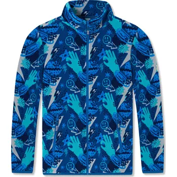 Chlapecká mikina Chlapecká flísová mikina - Wolf & Wolfie B2544, modrá Barva: Modrá, Velikost: 146