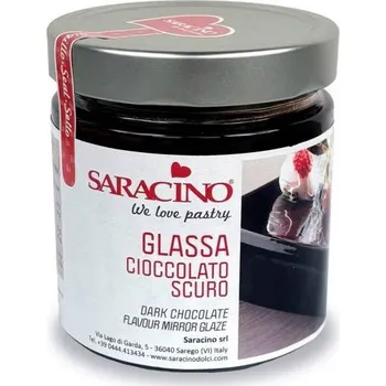 Zrcadlová poleva tmavá čokoláda 350g - Saracino | Skvělé pro Váš domácí dort