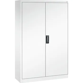 Jednací stůl Kancelářská skříň s křídlovými dveřmi C+P Acurado, 1200 x 400 x 1950 mm, bílá