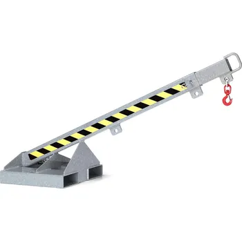 Paletový vozík Závěsné rameno, sklon 25°, teleskopické, nosnost 175 - 1000 kg, zinkované