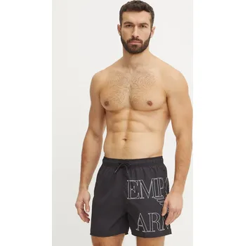 Pánské plavky Plavkové šortky Emporio Armani Underwear EM000583.AF12326 černá 99X, vel. XL