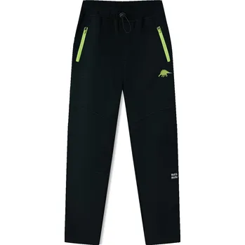 Chlapecké kalhoty Chlapecké softshellové kalhoty, zateplené - Wolf & Wolfie B2595B, černá / signální zipy Barva: Černá, Velikost: 122