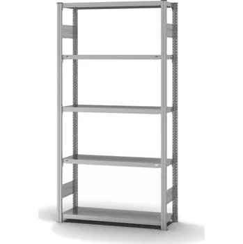 Dílenský regál Policový regál hofe, základní pole, 5 úrovní, zatížení pole 220 kg, 1060 x 335 x 2000 mm
