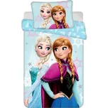 JERRY FABRICS Povlečení do postýlky Ledové Království Light blue 03 baby Bavlna, 100/135, 40/60 cm