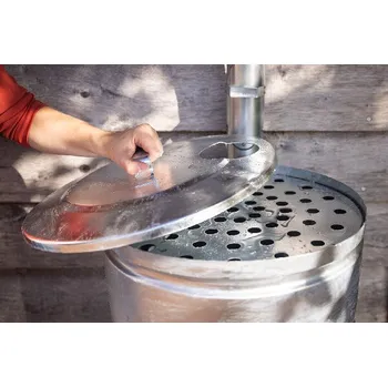 Sud Barel na dešťovou vodu s kohoutkem 95L, pozink|Esschert Design