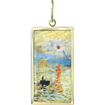 Přívěsek Aljančič Monet Imprese, východ slunce Miniartion žluté zlato