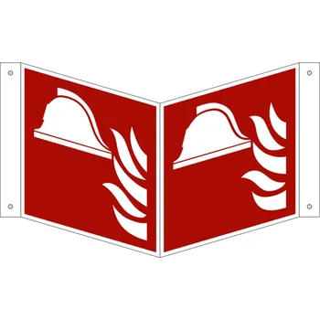 Úhlová tabulka Požární zbrojnice, ISO 7010, z plastu, 200 x 200 mm, BJ = 5 ks