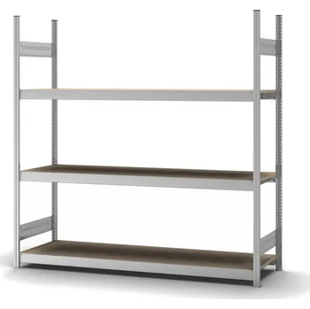 Dílenský regál Regál s policemi z dřevotřísky hofe, základní pole, 3 úrovně, police 2000 mm, 2070 x 535 x 2000 mm