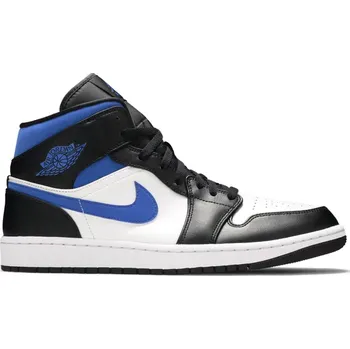 Pánská obuv Air Jordan Jordan 1 Mid White Black Racer Blue Velikost: 49,5