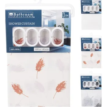 Sprchový závěs Závěs 180x180 PEVA koupel. LISTÍ, mix druhů