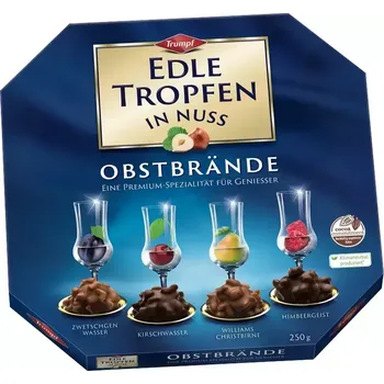 Bonboniéra Trumpf Edle Tropfen In Nuss Obstbrände 250 g