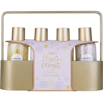Kosmetická sada SET koupelový WINTER MAGIC v kovovém koši