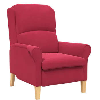 Křeslo Křeslo ušák, relaxační, nohy masiv, vínová, CHARLOT