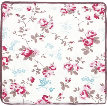 Povlak na dekorativní polštářek GREEN GATE Vyšívaný povlak na polštář Elsy White 40 × 40 cm