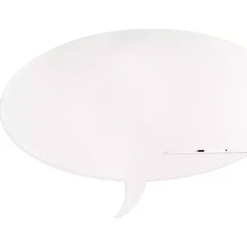 Kancelářský nábytek Magnetická tabule Rocada Skin Shape Talk 6440-9010, bezrámová, tvar bubliny, 115x75 cm, lakovaná, bílá