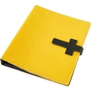 Diář Kožený diář A5 - kůže žlutá