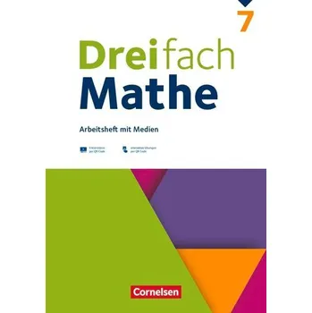 Učebnice Dreifach Mathe 7. Schuljahr - Ausgabe 2021 - Arbeitsheft mit Medien und Lösungen