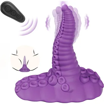 Vibrátor SuperLove Super Strong Monster Fantasy Tentacle Vibrator Purple