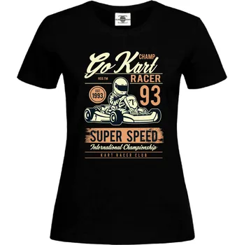 Dámské tričko Tričko Kart Racer Club Druh: Dámské, Barva: Černá, Velikost: XS