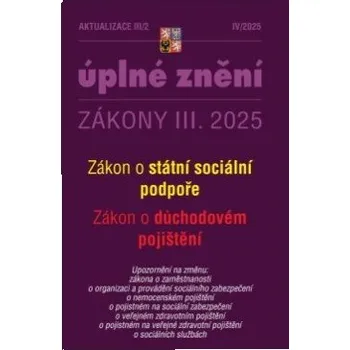 Aktualizace III/2 2025 - Zákon státní sociální podpoře