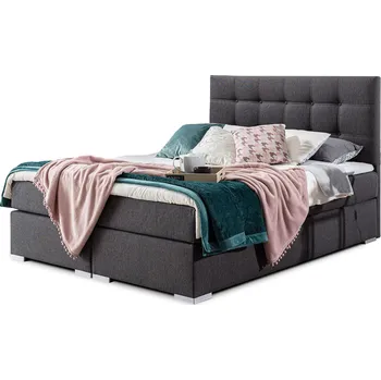 Postel Dvoulůžková postel INEZ 140x200 Inari 96 tmavě šedá