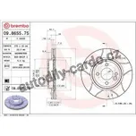 Brzdový kotouč BREMBO MAX 09.8655.75 - MINI