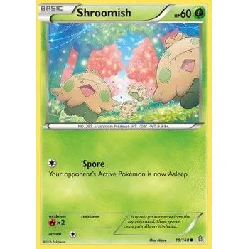 Karetní hra Pokémon PRC 015/160 Shroomish - Primal Clash Stav: Near Mint, Verze: NORMAL